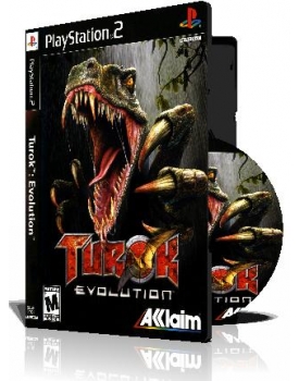 Turok Evolution ps2 با کاور کامل و قاب وچاپ روی دیسک